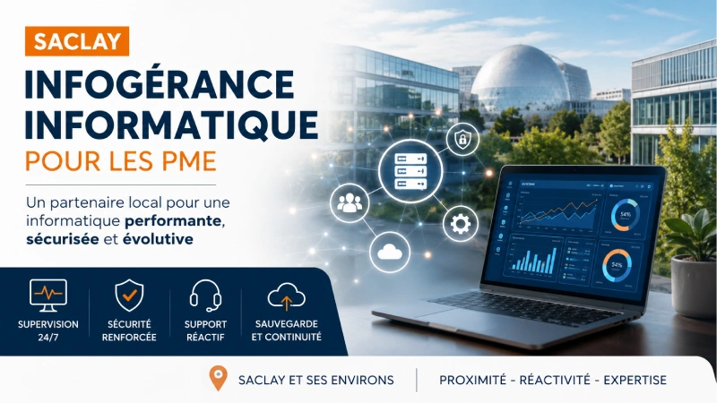Infogérance informatique pour les PME à Saclay