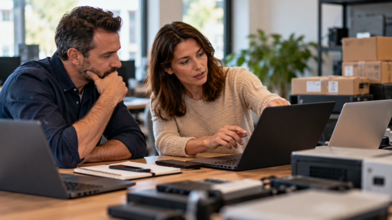 Collaboration autour d’équipements informatiques